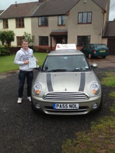 Ben passed first time with 3 faults at Bristol Driving Lessons