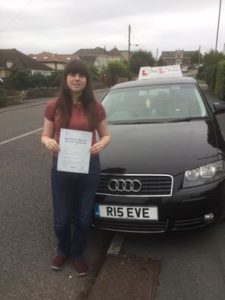 Emily Townsend passed with 2 faults with Eve from Bristol Driving Lessons